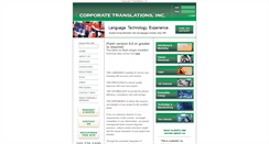 Desktop Screenshot of corporatetranslations.com